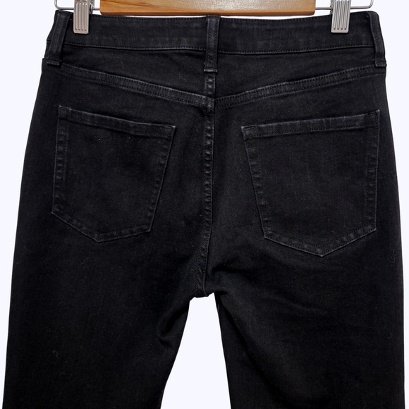 Quince Organic Cotton Mid Rise Slim Straight Jeans Black 27 KDW01 FA24 - Picture 5 of 8